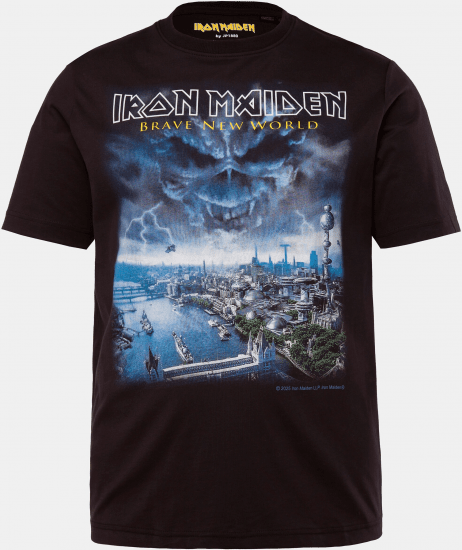 JP1880 Iron Maiden Brave New World T-Shirt Black - Pólók - Nagyméretű pólók - 2XL-14XL