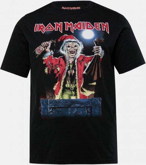 JP1880 Iron Maiden X-Mas Eddie Band T-Shirt Black - Pólók - Nagyméretű pólók - 2XL-14XL