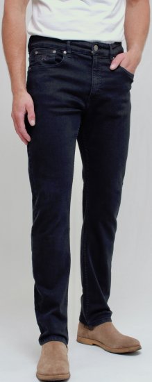 Kam Jeans Bens Embossed Reg Fit Jeans Blue-Black - Farmer & nadrág - Farmer és nadrág - W40-W70