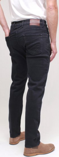 Kam Jeans Bens Embossed Reg Fit Jeans Blue-Black - Farmer & nadrág - Farmer és nadrág - W40-W70