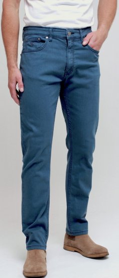 Kam Jeans Bens Embossed Reg Fit Jeans Smokey Blue - Farmer & nadrág - Farmer és nadrág - W40-W70