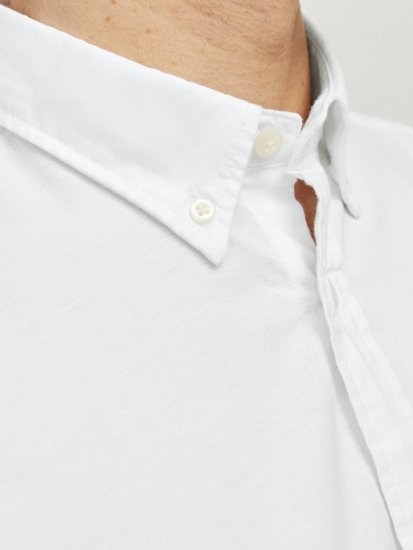 Jack & Jones Brook Oxford Long Sleeve Shirt White - Ingek - Ingek 2XL-10XL