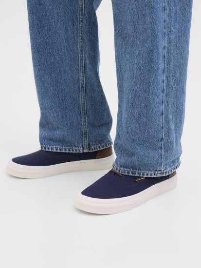 Jack & Jones Lington Canvas Sneakers Navy Blazer - Férfi cipők 40-52 - 