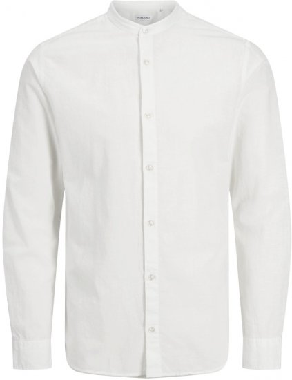 Jack & Jones Breeze Poplin Long Sleeve Shirt White - Ingek - Ingek 2XL-10XL