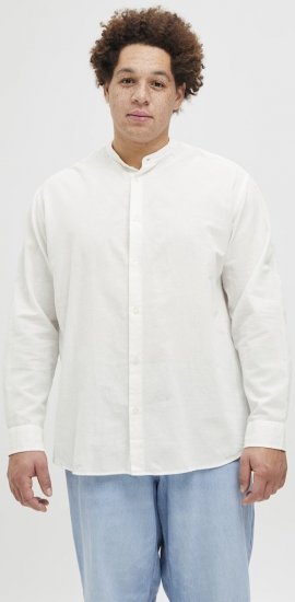 Jack & Jones Breeze Poplin Long Sleeve Shirt White - Ingek - Ingek 2XL-10XL