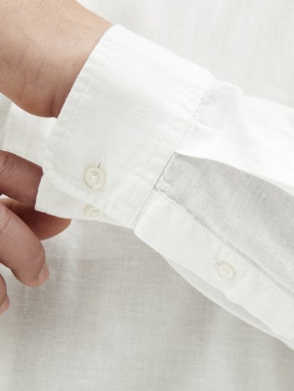 Jack & Jones Breeze Poplin Long Sleeve Shirt White - Ingek - Ingek 2XL-10XL