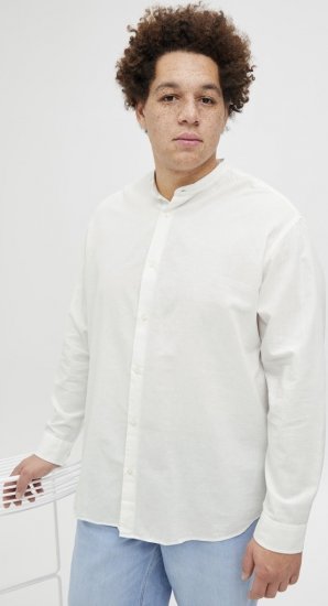 Jack & Jones Breeze Poplin Long Sleeve Shirt White - Ingek - Ingek 2XL-10XL