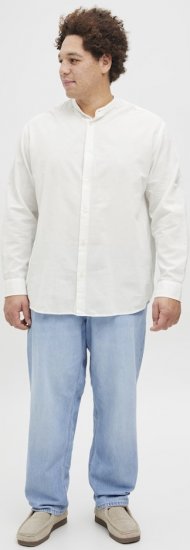 Jack & Jones Breeze Poplin Long Sleeve Shirt White - Ingek - Ingek 2XL-10XL