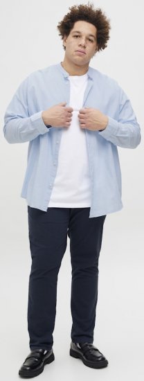 Jack & Jones Breeze Poplin Long Sleeve Shirt Chambray Blue - Ingek - Ingek 2XL-10XL