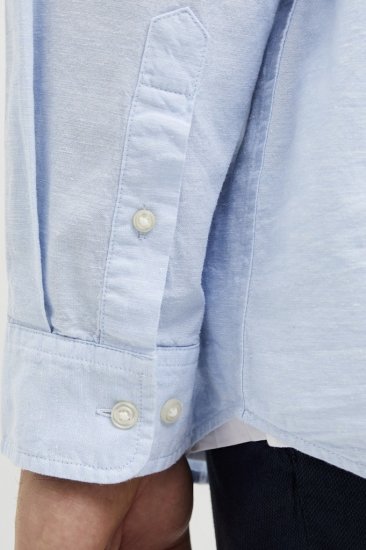 Jack & Jones Breeze Poplin Long Sleeve Shirt Chambray Blue - Ingek - Ingek 2XL-10XL