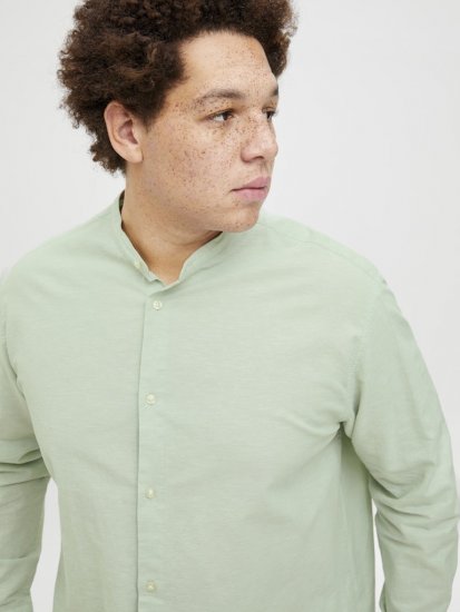 Jack & Jones Breeze Poplin Long Sleeve Shirt Iceberg Green - Ingek - Ingek 2XL-10XL