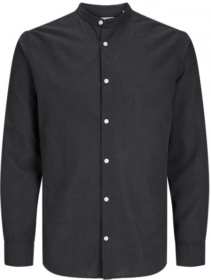Jack & Jones Breeze Poplin Long Sleeve Shirt Black - Ingek - Ingek 2XL-10XL
