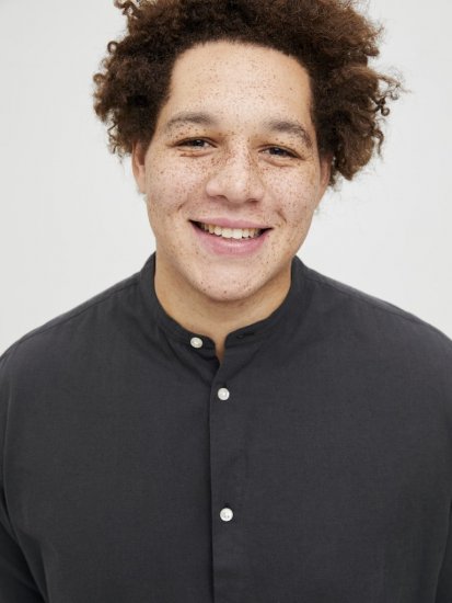 Jack & Jones Breeze Poplin Long Sleeve Shirt Black - Ingek - Ingek 2XL-10XL