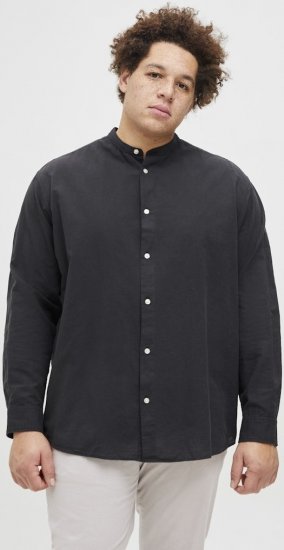 Jack & Jones Breeze Poplin Long Sleeve Shirt Black - Ingek - Ingek 2XL-10XL