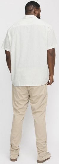 Jack & Jones Breeze Linen Blend Short Sleeve Shirt White - Ingek - Ingek 2XL-10XL