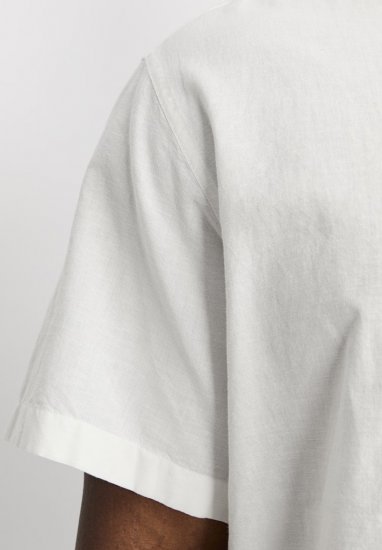 Jack & Jones Breeze Linen Blend Short Sleeve Shirt White - Ingek - Ingek 2XL-10XL
