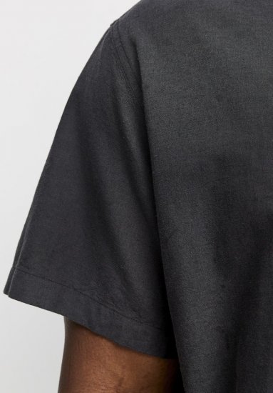 Jack & Jones Breeze Linen Blend Short Sleeve Shirt Black - Ingek - Ingek 2XL-10XL