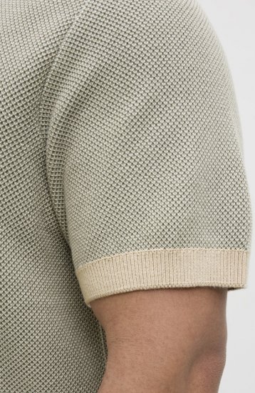 Jack & Jones Ceaston Knit Short Sleeve Sweater Vetiver - Pulóverek & kapucnis pulóverek - Pulóverek & Kapucnis pulóver 2XL-12XL