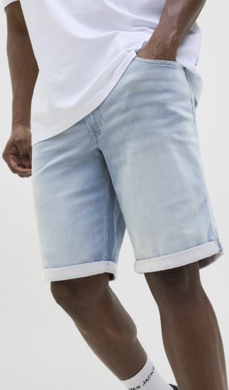 Jack & Jones Rick Icon I.K. Shorts Blue Denim - Rövidnadrág - Nagyméretű Rövidnadrág W40-W60