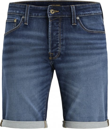 Jack & Jones Rick Con I.K. SHORTS GE 132 SN Blue Denim - Rövidnadrág - Nagyméretű Rövidnadrág W40-W60