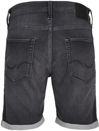 Jack & Jones Rick Con I.K. SHORTS Black Denim - Rövidnadrág - Nagyméretű Rövidnadrág W40-W60