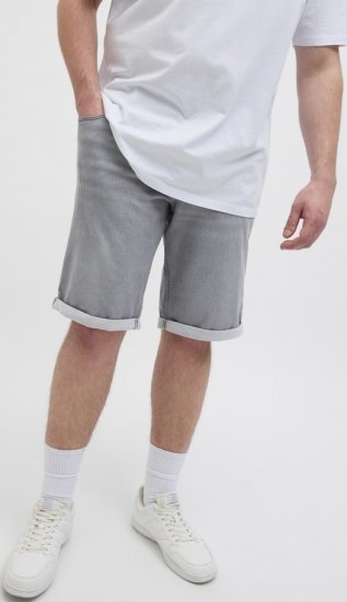 Jack & Jones Rick Icon I.K. GE 063 Shorts Grey Denim - Rövidnadrág - Nagyméretű Rövidnadrág W40-W60