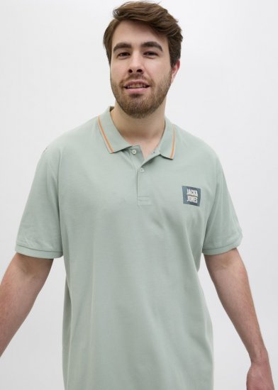 Jack & Jones Hudson Short Sleeve Polo Iceberg Green - Pólóingek - Galléros Pólók 2XL-8XL - Pólóingek 2XL-8XL