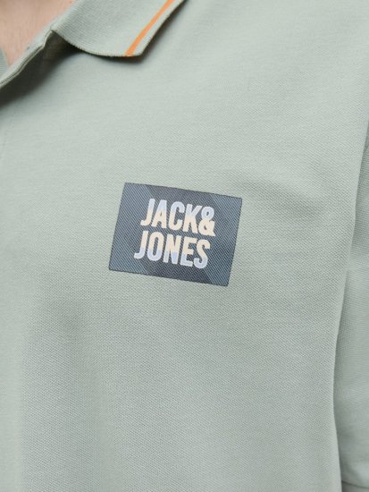 Jack & Jones Hudson Short Sleeve Polo Iceberg Green - Pólóingek - Galléros Pólók 2XL-8XL - Pólóingek 2XL-8XL