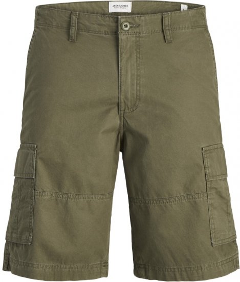 Jack & Jones Cole Mateo Cargo Shorts Olive Night - Rövidnadrág - Nagyméretű Rövidnadrág W40-W60