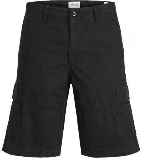 Jack & Jones Cole Mateo Cargo Shorts Black - Rövidnadrág - Nagyméretű Rövidnadrág W40-W60