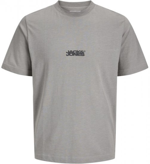 Jack & Jones Sago Branded Crew Neck T-Shirt Grey - Pólók - Nagyméretű pólók - 2XL-14XL