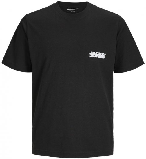 Jack & Jones Sago Branded Crew Neck T-Shirt Black - Pólók - Nagyméretű pólók - 2XL-14XL