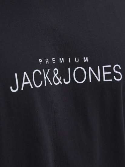 Jack & Jones Lavance Crew Neck T-Shirt Black Beauty - Pólók - Nagyméretű pólók - 2XL-14XL