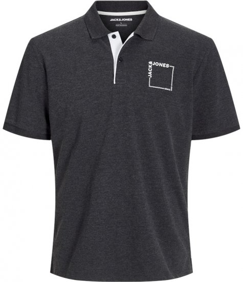 Jack & Jones Verner Short Sleeve Polo Black - Pólóingek - Galléros Pólók 2XL-8XL - Pólóingek 2XL-8XL