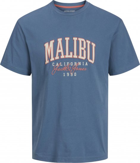 Jack & Jones Detroit Crew Neck T-Shirt Blue - Pólók - Nagyméretű pólók - 2XL-14XL