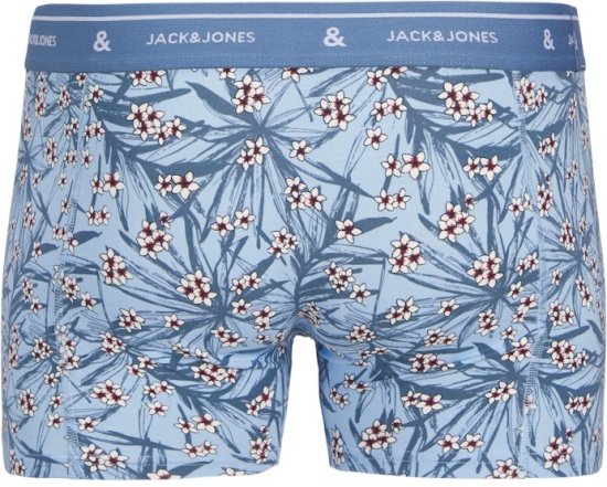 Jack & Jones Zach Trunks 3-Pack Chambray Blue - Alsónemű & strandruhák - Nagyméretű Alsónemű 2XL-8XL