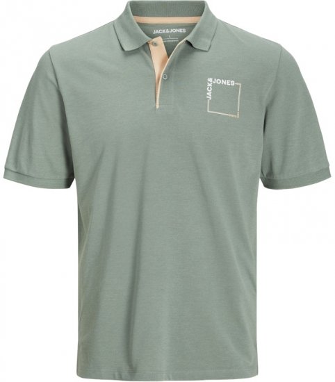 Jack & Jones Verner Short Sleeve Polo Iceberg Green - Pólóingek - Galléros Pólók 2XL-8XL - Pólóingek 2XL-8XL