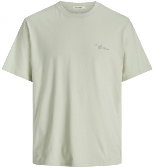 Jack & Jones Almeria Back Print T-Shirt Light Green - Pólók - Nagyméretű pólók - 2XL-14XL