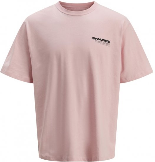 Jack & Jones Fold Crew Neck T-Shirt Tickled Pink - Pólók - Nagyméretű pólók - 2XL-14XL