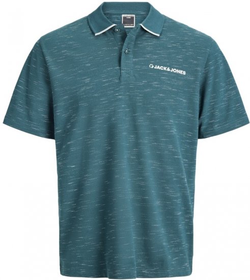 Jack & Jones Logan Polo Shirt Deep Teal - Pólóingek - Galléros Pólók 2XL-8XL - Pólóingek 2XL-8XL