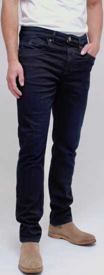 Kam Jeans Jacob Knitted Denim Reg Fit Jeans Blue-Black - Farmer & nadrág - Farmer és nadrág - W40-W70