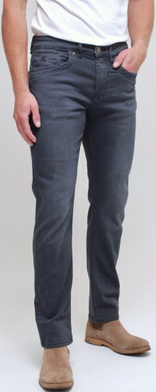 Kam Jeans Jacob Knitted Denim Reg Fit Jeans Charcoal - Farmer & nadrág - Farmer és nadrág - W40-W70