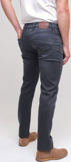 Kam Jeans Jacob Knitted Denim Reg Fit Jeans Charcoal - Farmer & nadrág - Farmer és nadrág - W40-W70