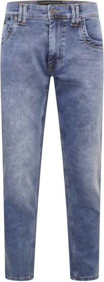 Kam Jeans Jacob Knitted Denim Reg Fit Jeans Light Wash Blue - Farmer & nadrág - Farmer és nadrág - W40-W70
