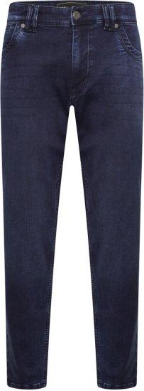 Kam Jeans Jacob Knitted Denim Reg Fit Jeans Mid Wash Blue - Farmer & nadrág - Farmer és nadrág - W40-W70