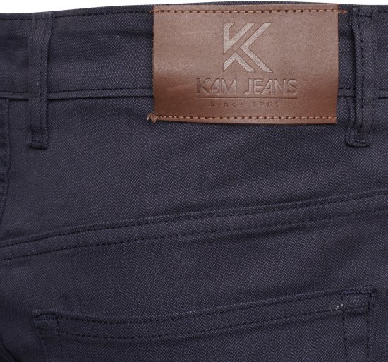 Kam Jeans 265 5 Pocket Weave Stretch Pants Navy - Farmer & nadrág - Farmer és nadrág - W40-W70