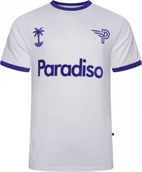 Kam Jeans 5768 Paradiso Print T-Shirt Bright White - Pólók - Nagyméretű pólók - 2XL-14XL