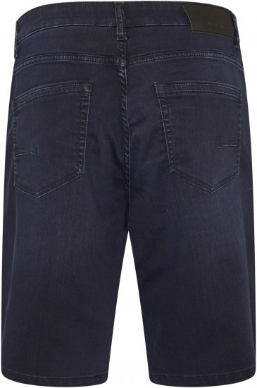 Kam Jeans NUNEZ2 Knitted Denim Stretch Shorts Dark Navy - Rövidnadrág - Nagyméretű Rövidnadrág W40-W60