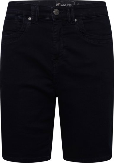 Kam Jeans Pepe Knitted Denim Shorts Blue-Black - Rövidnadrág - Nagyméretű Rövidnadrág W40-W60