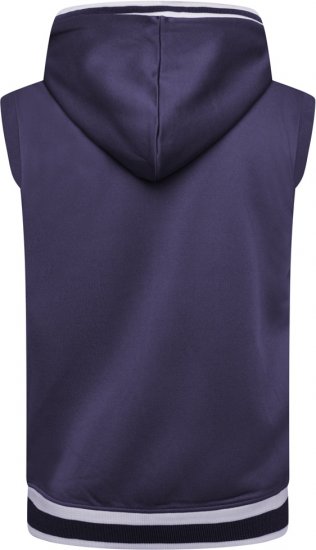 Kam Jeans TS005 Retro Tracky Set (Shorts/Sleeveless Hoodie) Navy - Tréningruhák - Nagyméretű Férfi Tréningruhák